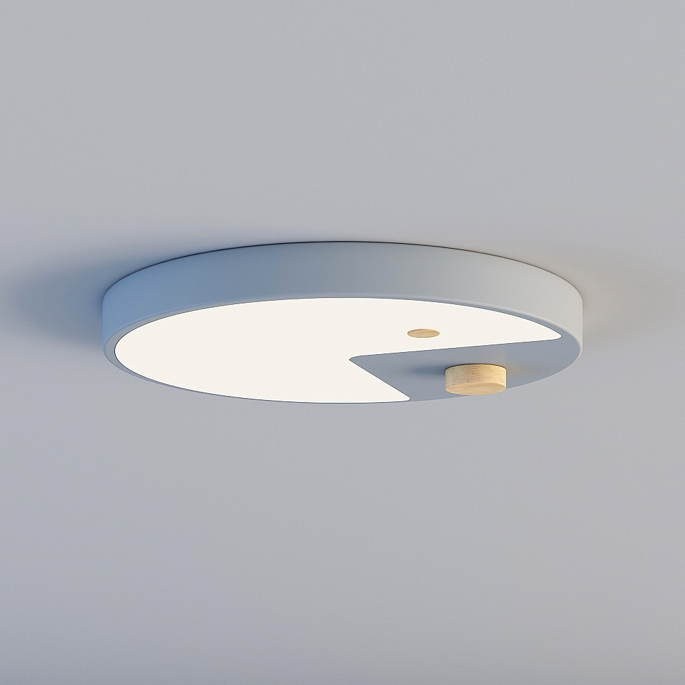 Sleek Round Light Fixture 3D model