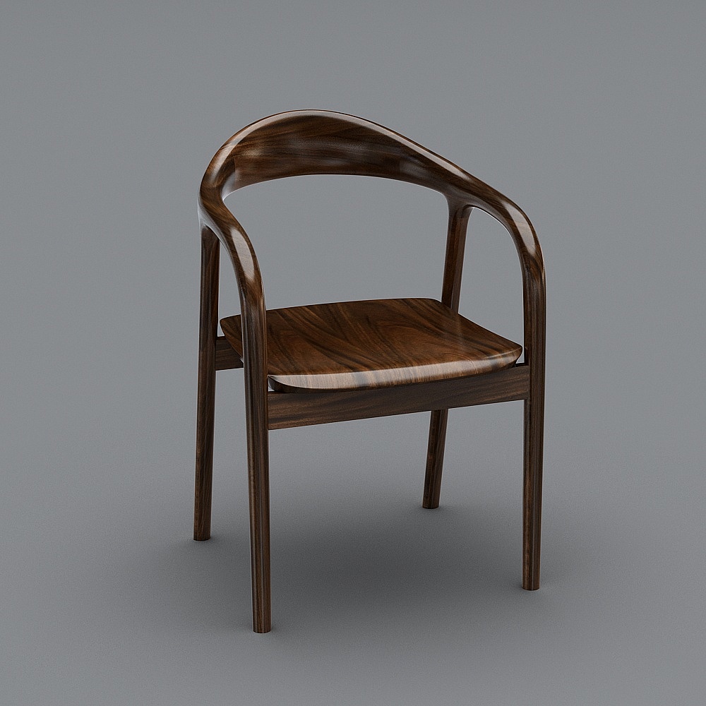 202 Dining chair wood side