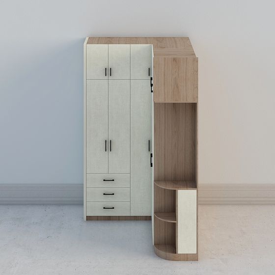 Urban Corner Storage Cabinet 3D model
