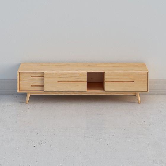 Modern Minimalist TV Cabinet 3D model