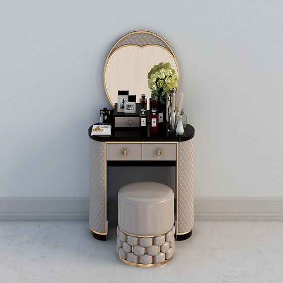 Stylish Vanity Table 3D model for Modern Interiors