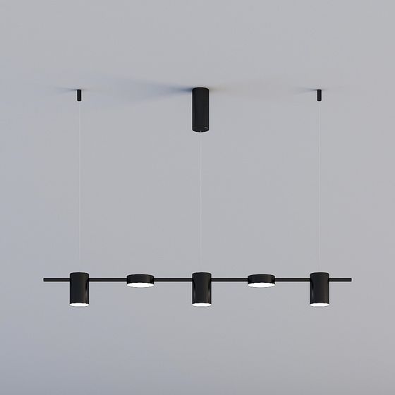 Stylish Pendant Light 3D model for Modern Interiors