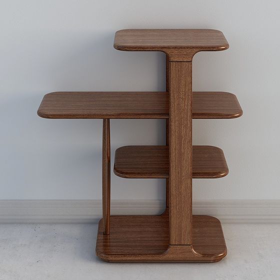 Modern Step Bookshelf 3D model