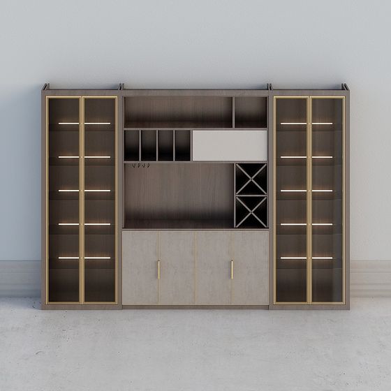 Urban Elegance Bookshelf 3D model