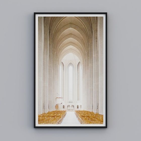 Hallgrímskirkja Church 3D model for Creative Projects