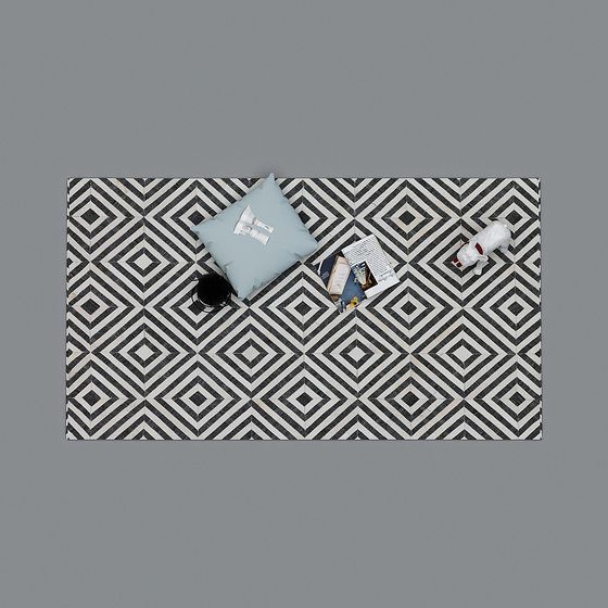 Geometric Low-Poly Carpet 3D Model