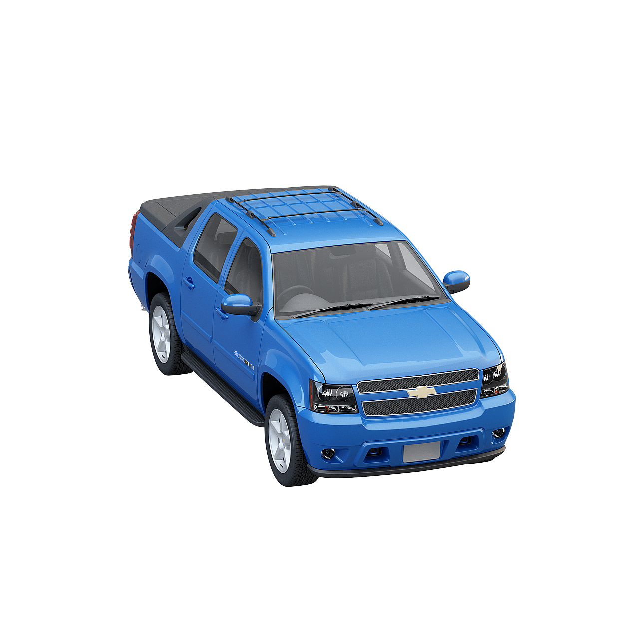 Chevy Pickup 3D Model – Blue Detailed Vehicle