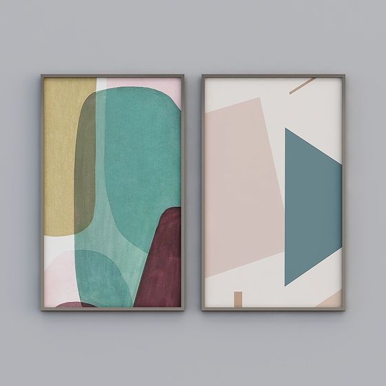 Abstract Frame 3D Model in Low Polygon Style