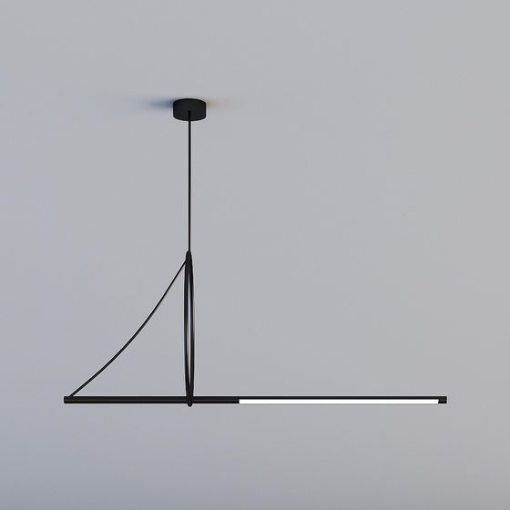 Minimalist Geometric Pendant Light 3D model