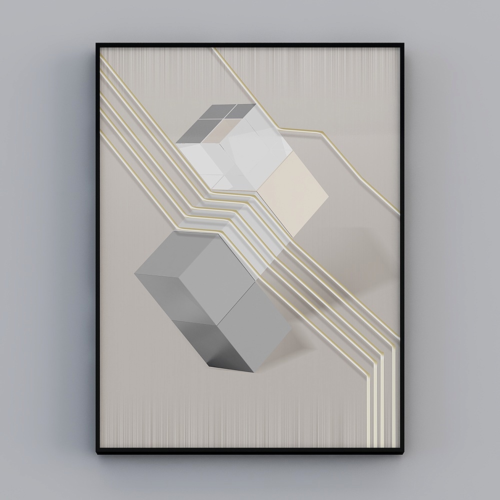 Sevio - Modern Minimalist - L-28362 - Decorative Painting