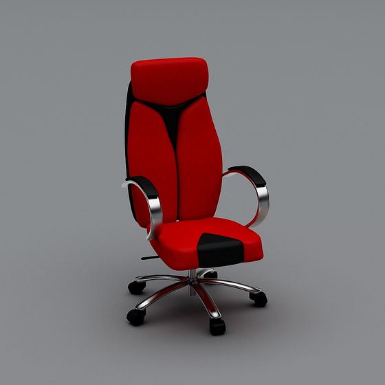 Stylish Low Polygon Office Chair 3D model