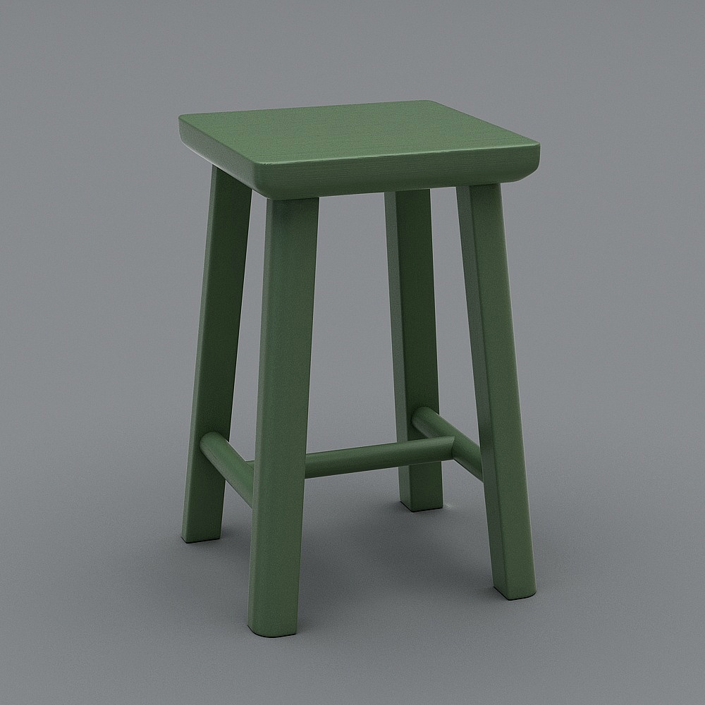 Square chair green