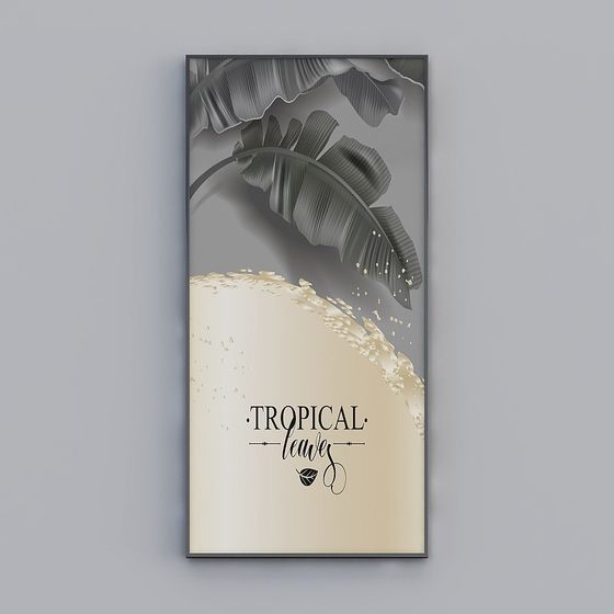 Tropical Leaves 3D model