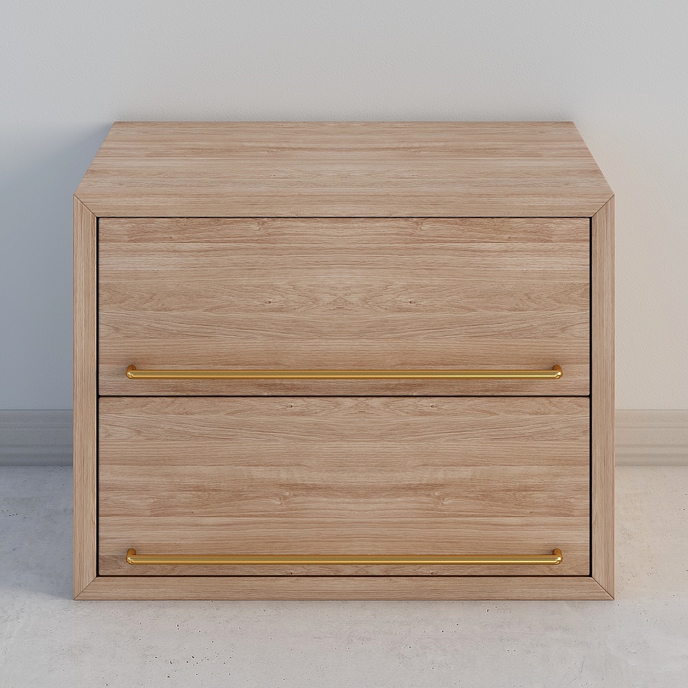 Modern Low-Poly Nightstand 3D Model