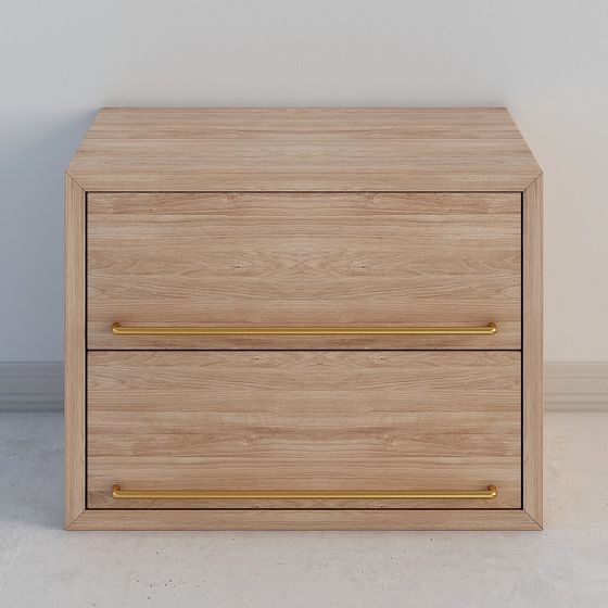 Modern Low-Poly Nightstand 3D Model