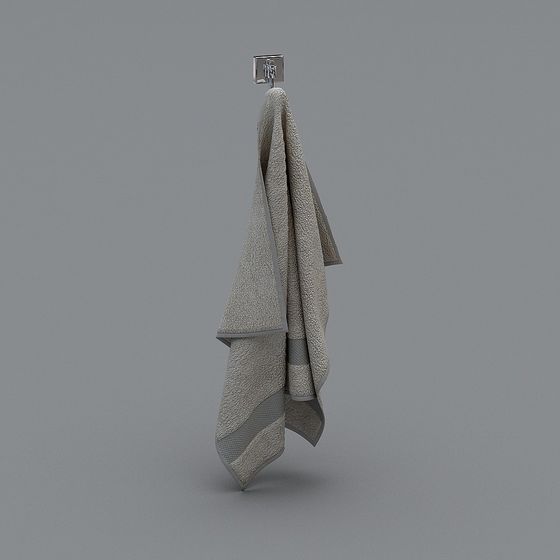 Elegant Towel Hook 3D Model for Modern Spaces