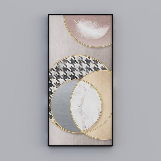 Abstract Geometric Frame 3D model