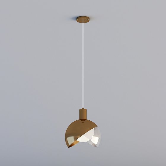 Elegant Modern Pendant Light 3D model