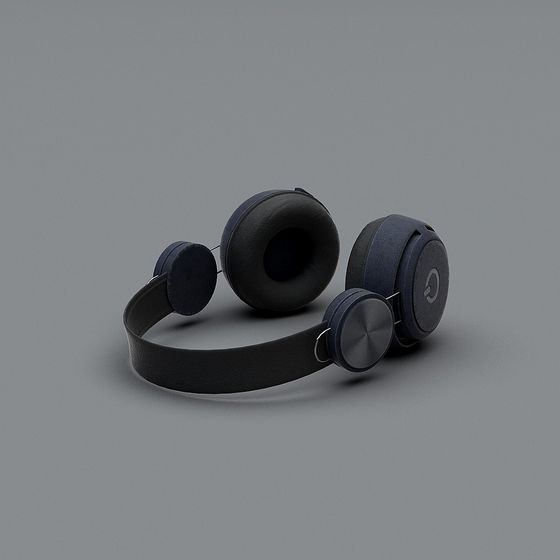 Stylish 3D Headphones Model for Creative Projects