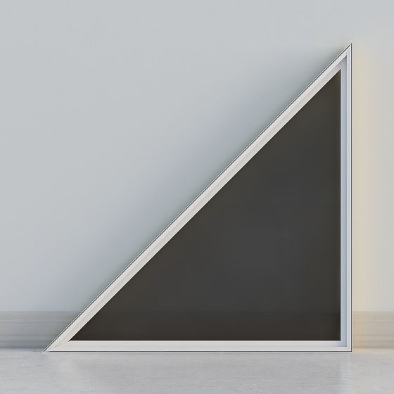 Minimalist Low Polygon Architectural Element 3D model