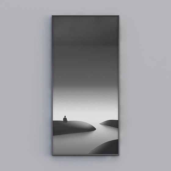 Lonely Traveler 3D Model - Self-Discovery Art Piece