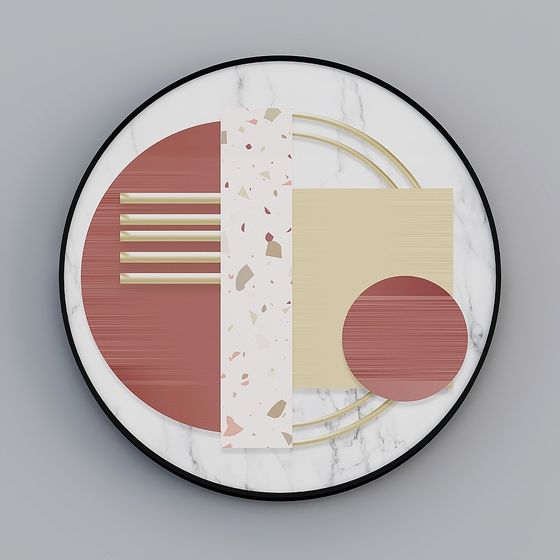 Abstract Geometric Art Dish 3D model