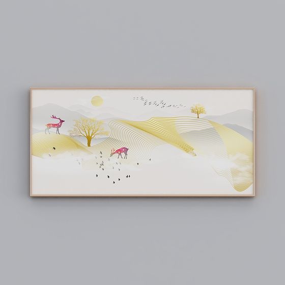 Morning Glow Deer 3D model