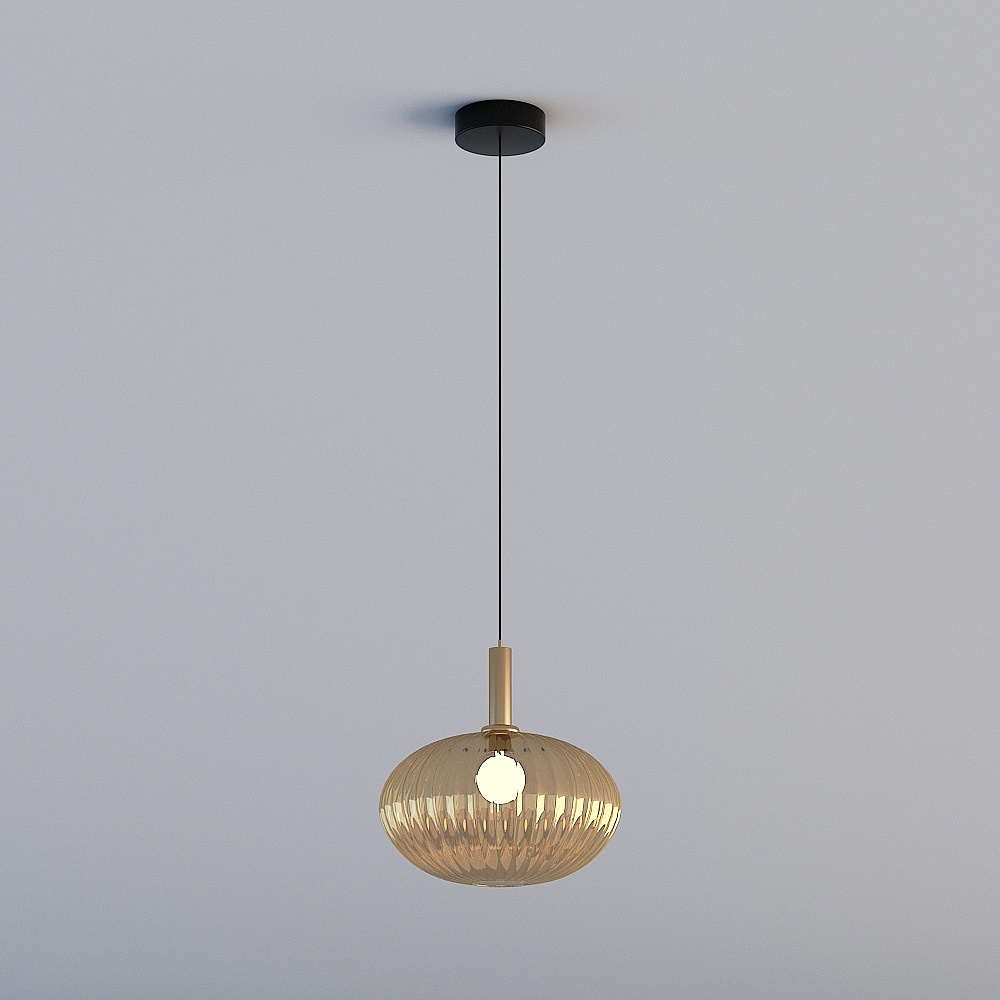 3Dライトすべて GRN - モダンなミニマリスト ライト ラグジュアリー レストランベッドルーム バー ステンドグラス シャンデリア - MD3175-E-amber