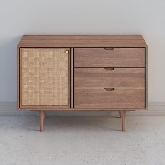 Mid-Century Modern Sideboard 3D model