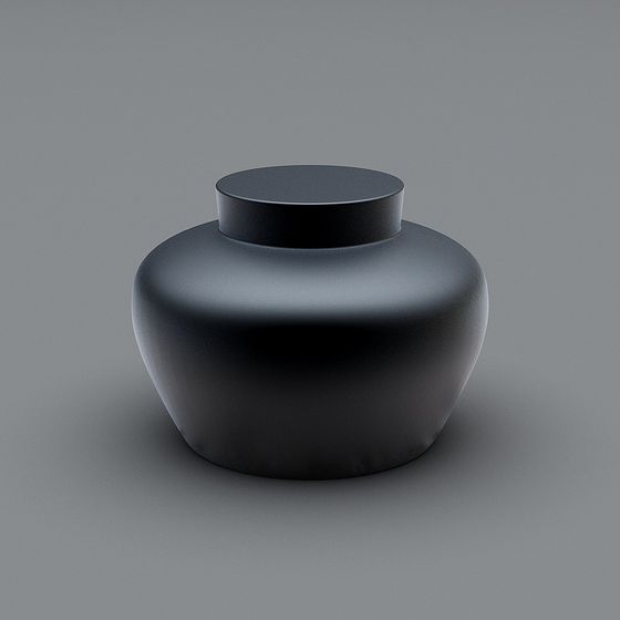 Minimalist Jar 3D Model Design