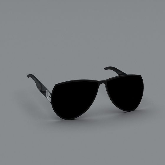 Futuristic Low-Polygon Sunglasses 3D model