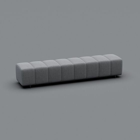 Urban Bench 3D model for Modern Spaces