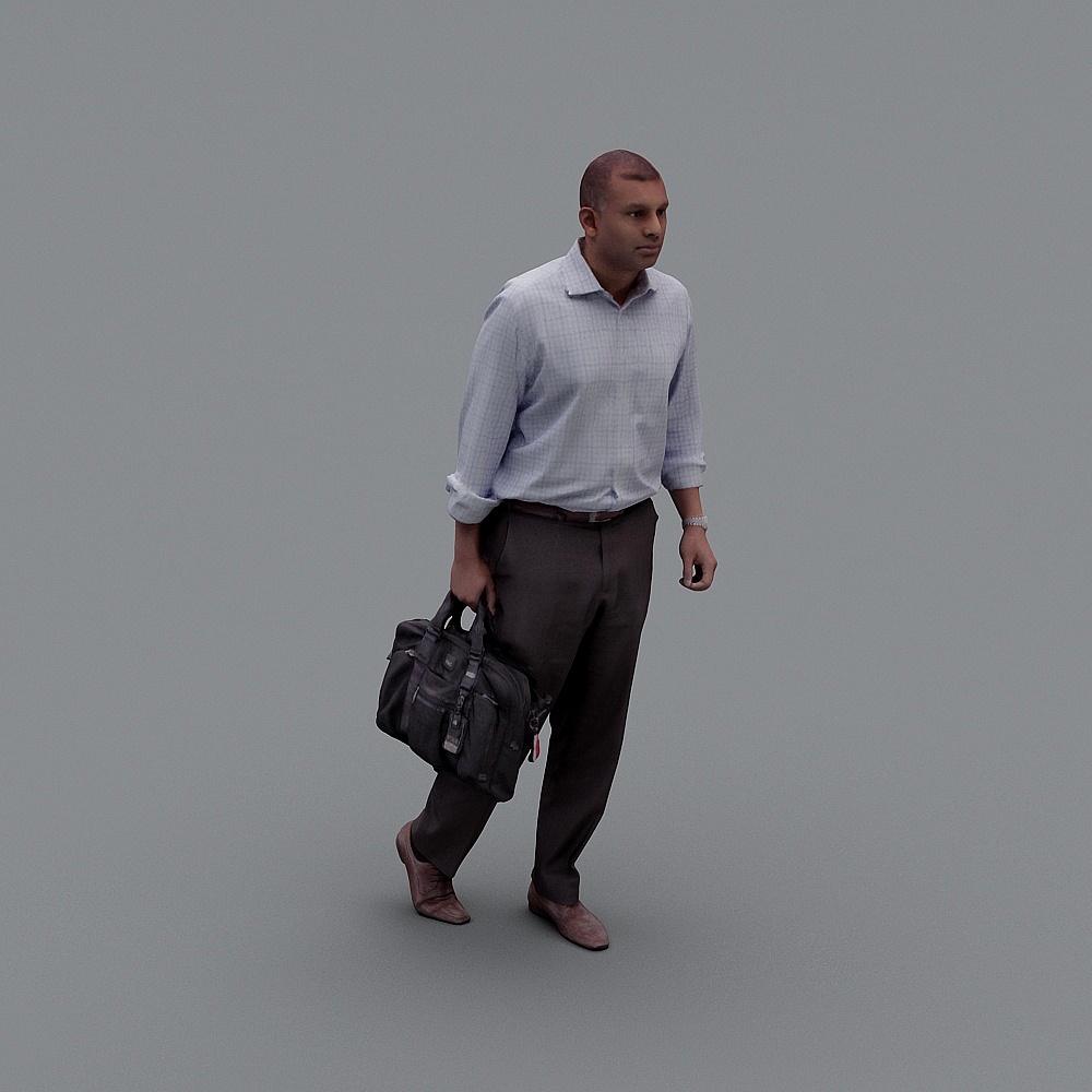 Urban Walker 3D model for Creative Projects