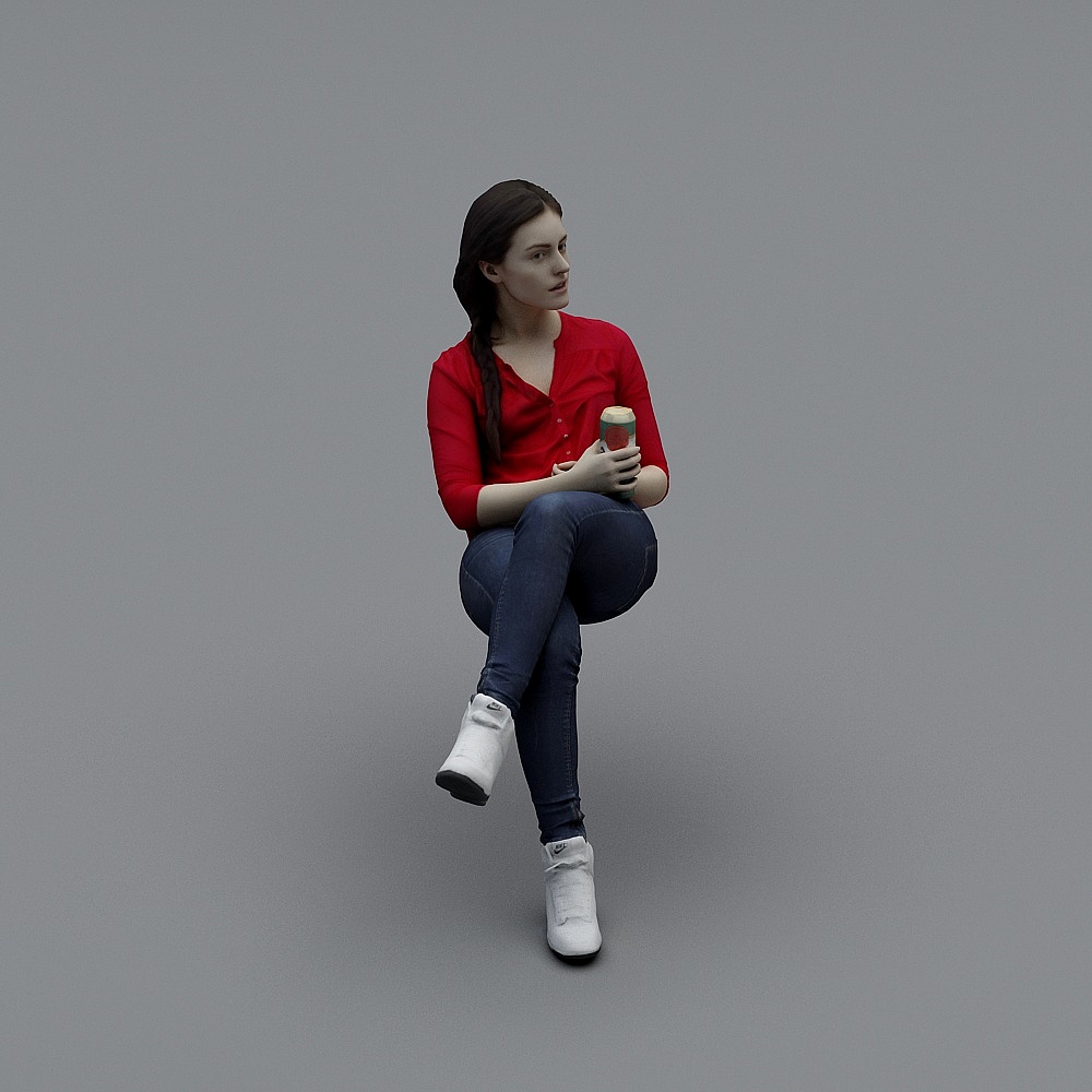 Casual Character 3D Model for Creative Projects