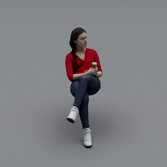 Casual Character 3D Model for Creative Projects