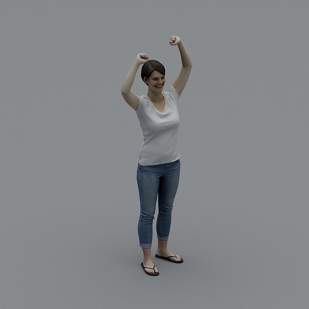 Victory Dancer 3D model for Creative Projects