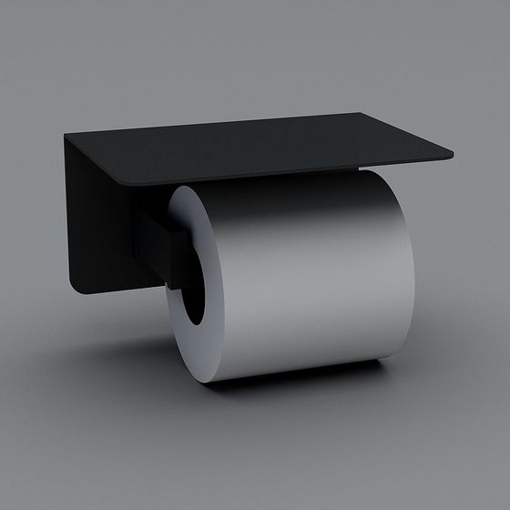 Minimalist Toilet Paper Holder 3D model