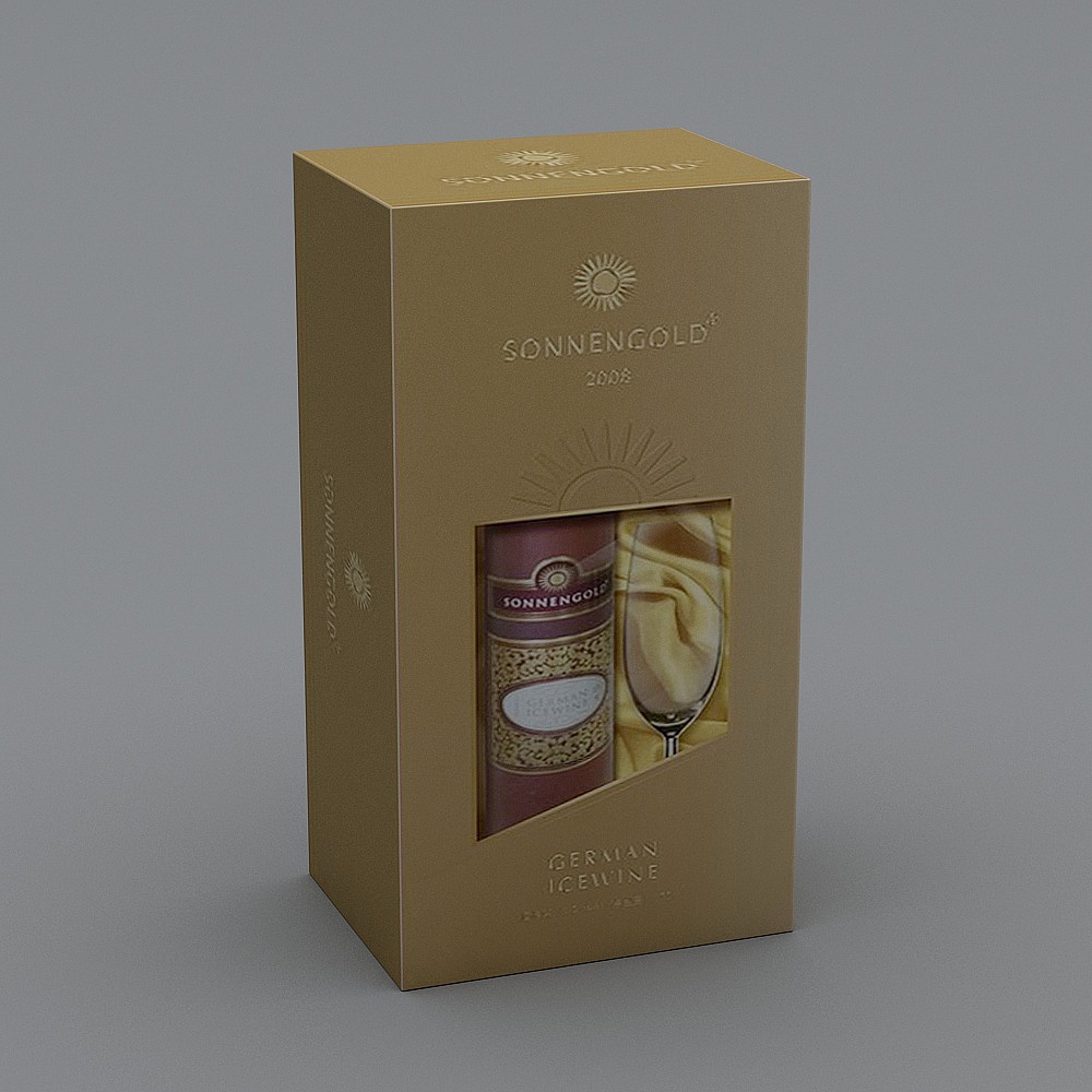 Sonnengold German Icewine Packaging Box 3D model