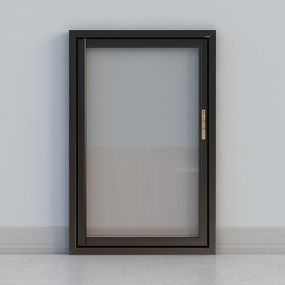 Stylish Low-Poly Modern Door 3D model