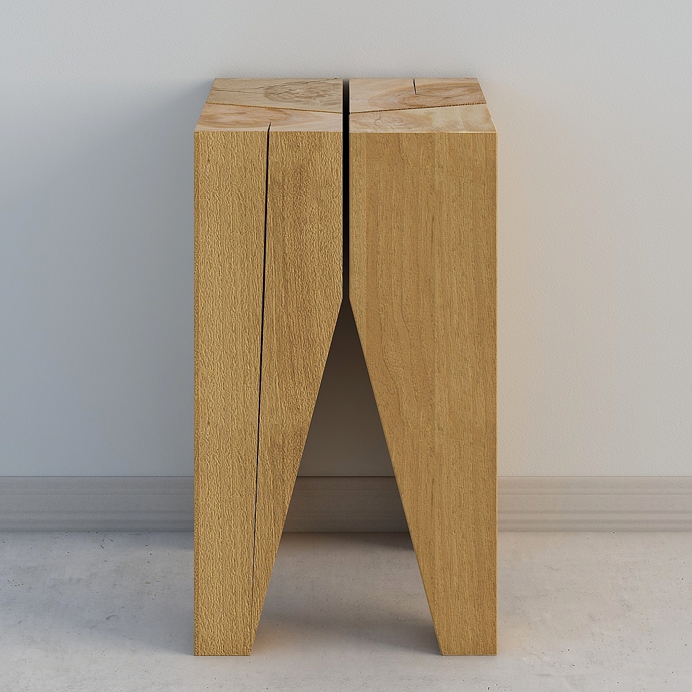 Original wooden stool