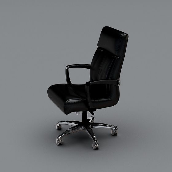 Sophisticated Low-Poly Office Chair 3D Model