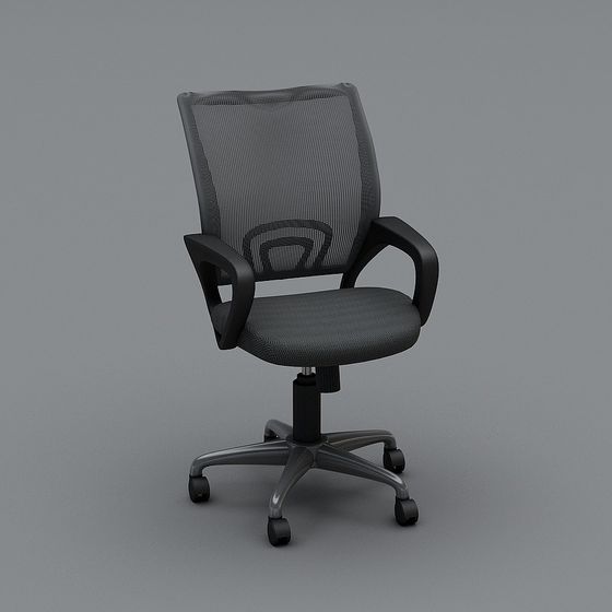 Elegant Office Chair 3D Model for Contemporary Offices