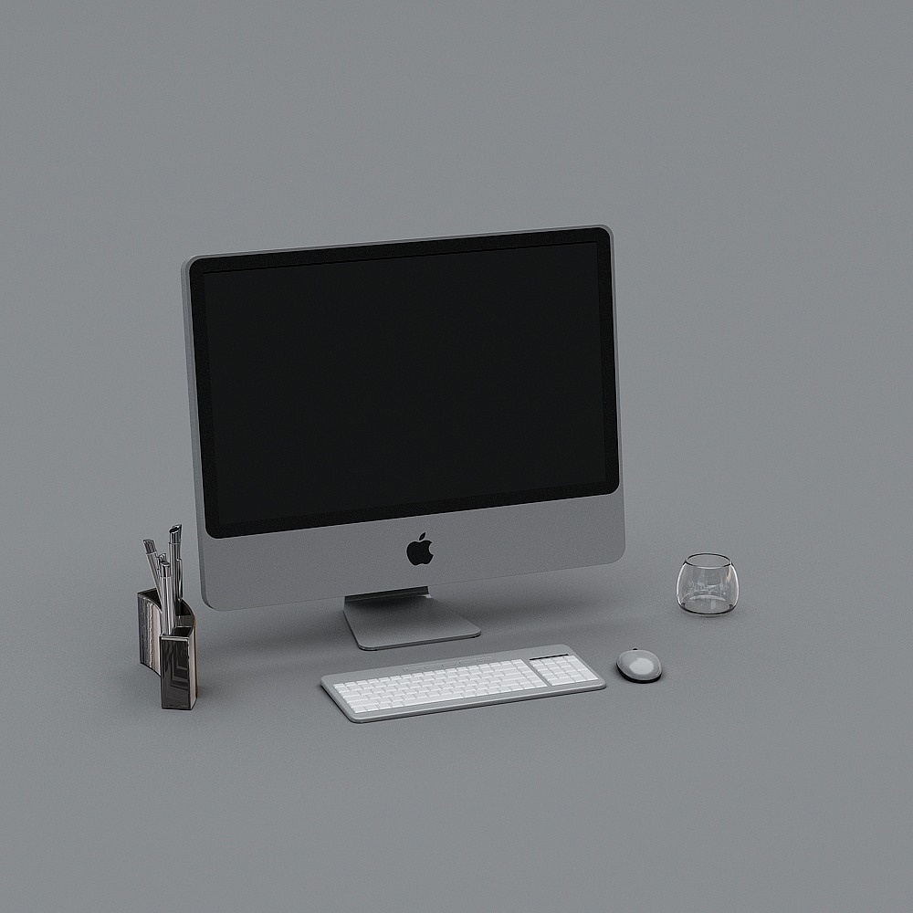 Minimalist Office Desk 3D model