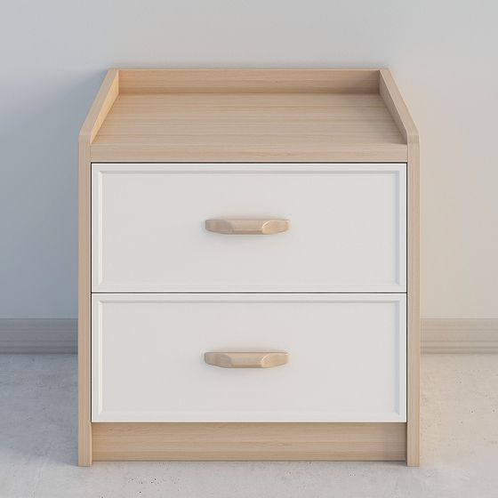 Minimalist Nightstand 3D model for Modern Interiors