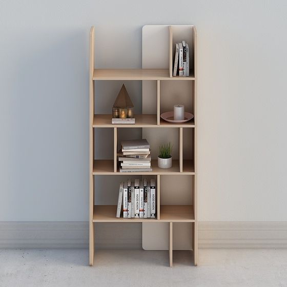 Modern Minimalist Bookshelf 3D model