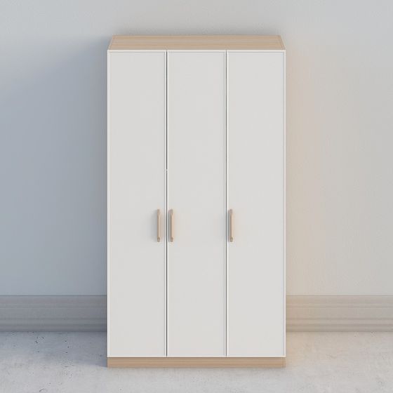 Minimalist Wardrobe 3D model for Modern Interiors