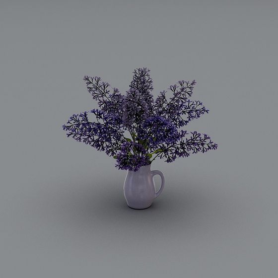 Lavender Bouquet 3D model