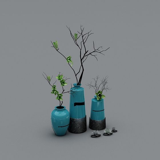 Vase Harmony Low-Polygon High-Detail 3D model