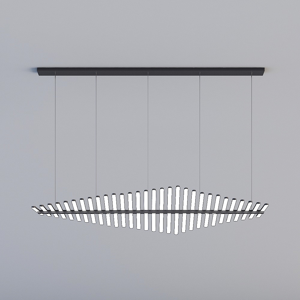 3D lights are all WM-Postmodern Workwear Bar Showcase Lounge Fish Bone Chandelier-A606-30