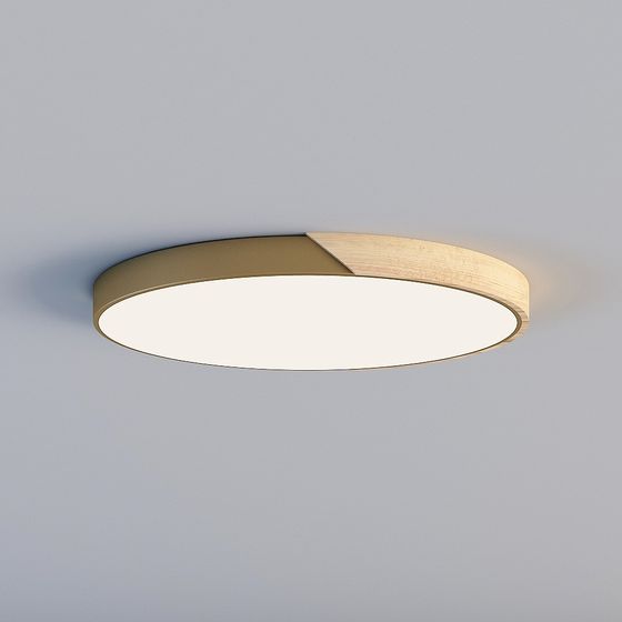 Low Poly Round Ceiling Lamp 3D model